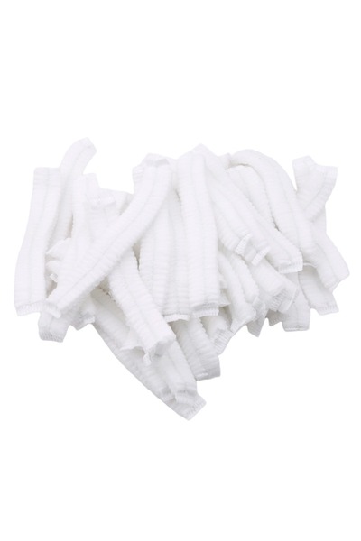 Choice1 WHITE 100pcs/Pack Disposable Hair Head Covers Net Bouffant Dustproof ...
