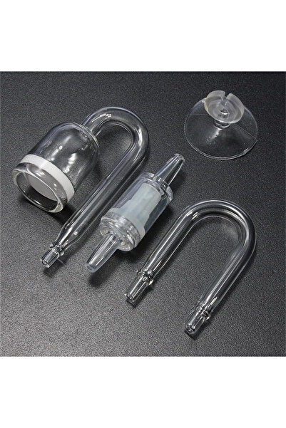 Choice white Glass U Shaped CO2 Diffuser for Aquarium Fish Tanks Carbon Dioxi...