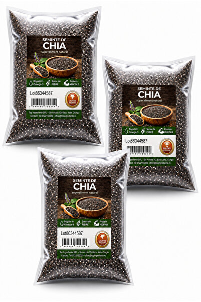 Top Ingrediente Seminte de Chia Pachet 3 x 1kg