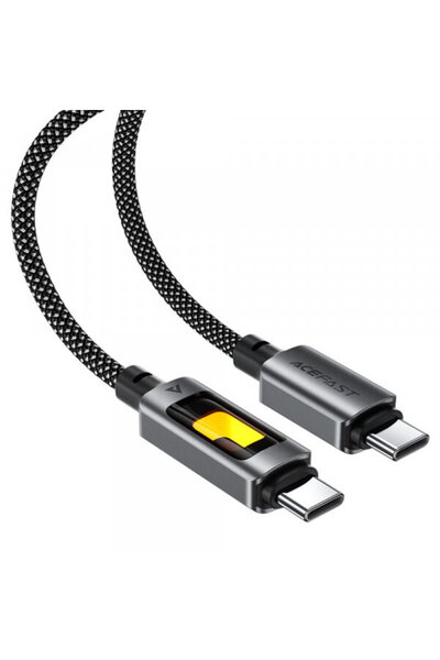 Acefast Cablu Date si Incarcare USB-C - USB-C C21-03, 60W, 1.2m, Negru