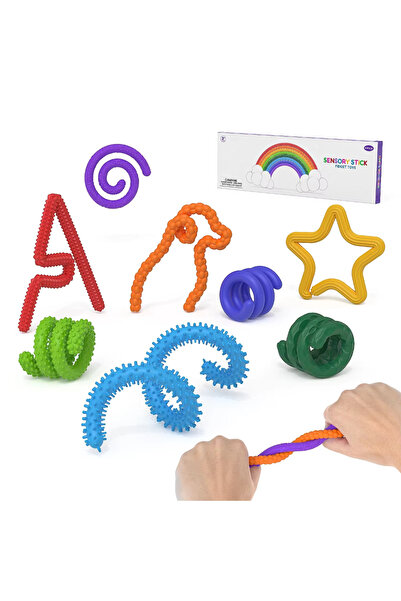 Choice1 8Pcs 8pcs EDC Fidget Sensory Sticks Toys, Worry Balls Autism Calming ...