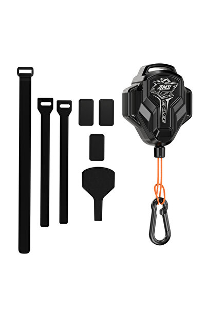 Choice3 Black Enlee Retractable Bicycle Traction Rope Pull Rope With Hook Bic...