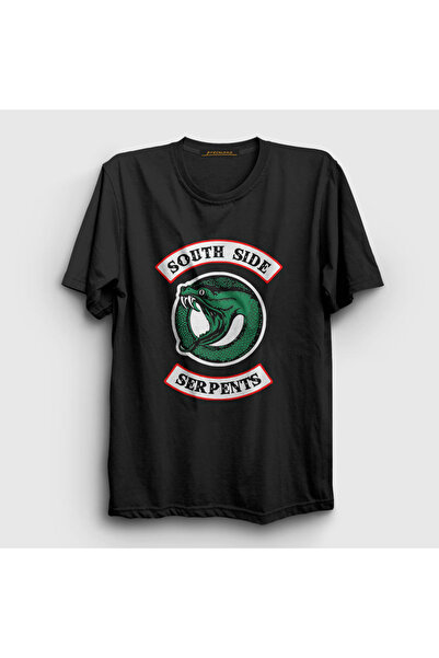Presmono Unisex crne South Side Serpents V2 Riverdale T-shirt 207680tt
