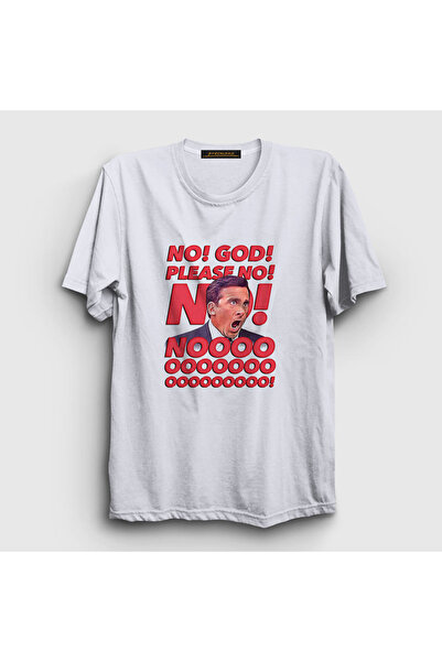 Presmono Unisex bela serija No God Please The Office T-shirt 345731tt
