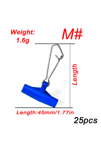 Choice Blue M FishTrip 25pcs Fishing Line Sinker Slides Heavy Duty Swivel Sin...
