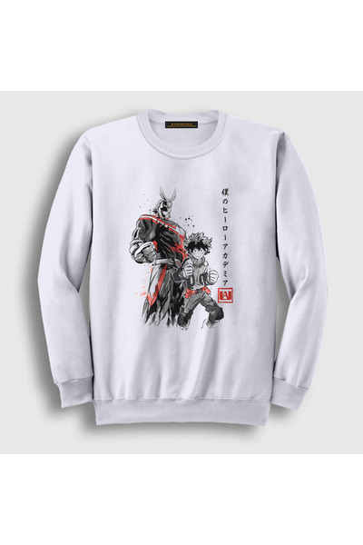Presmono Unisex bela majica sa anime motivom Boku No Hero Academia 234801tt