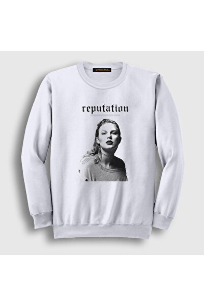 Presmono Unisex White Reputation Taylor Swift Sweatshirt312698tt