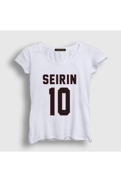 Presmono Women's White Taiga Kagami Seirin 10 Kuroko No Basket T-Shirt 615018Tt
