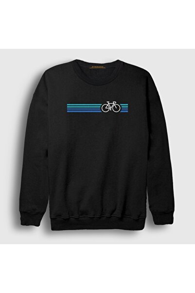 Presmono Unisex Black Stripes Bike Gift Bicycle Sweatshirt 614357Tt