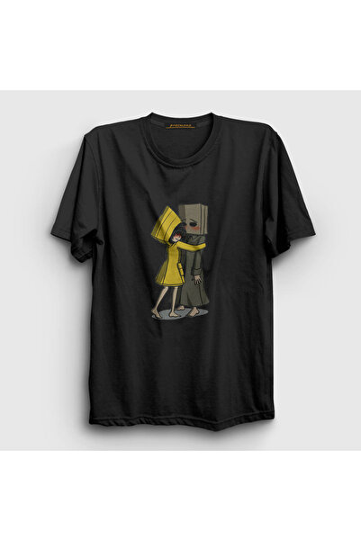Presmono Unisex crni Hug Little Nightmares T-shirt 159711tt