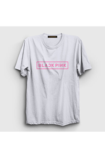 Presmono Unisex beli logo Blackpink T-shirt 19701tt