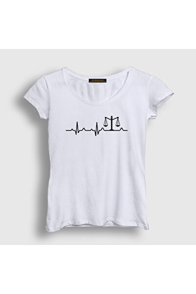Presmono Ženski beli poklon u obliku srca, advokat, pravnik T-shirt 538259tt