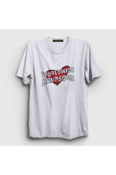 Presmono Unisex White Worldwide Handsome Handsome Gift Jin Bts T-Shirt 600200Tt