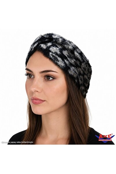 AXE SPORTSWEAR Women's Winter Soft Textured Plush Stretchy Leopard Pattern Cr...
