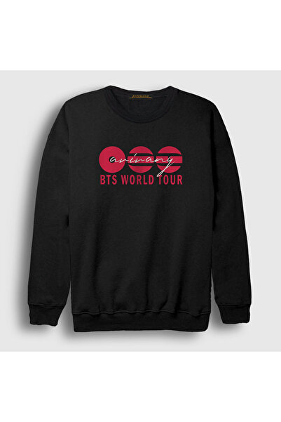 Presmono Unisex Black Arirang World Tour Bts Sweatshirt 596051Tt
