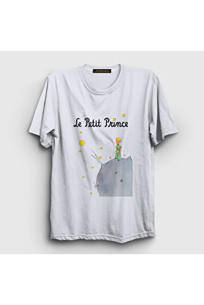 Presmono Unisex White Cover Le Petit Prince Little Prince T-Shirt 566123Tt