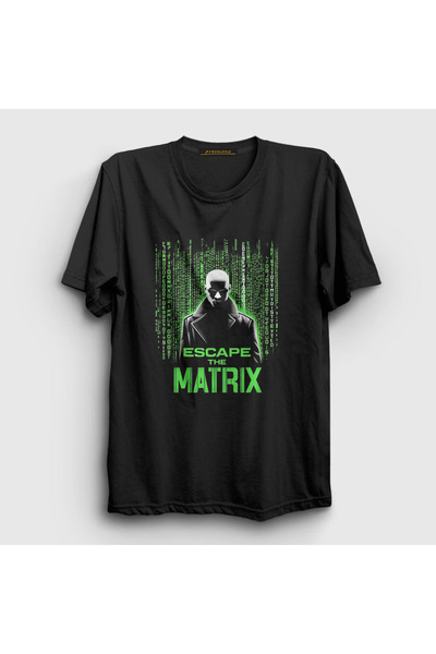 Presmono Andrew Tate Unisex Crna Matrix T-shirt - 450662tt
