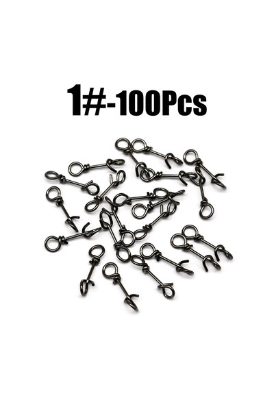 Choice Size 1 Topranc 100Pcs Fishing Fastach Clips Lure Connector Snap Quick ...