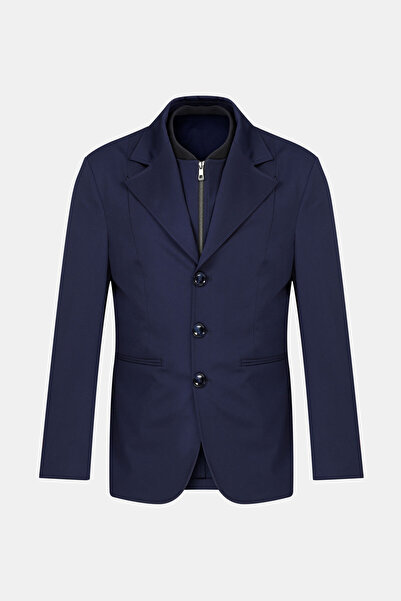 W Collection LACİVERT DÜĞMELİ CEKET