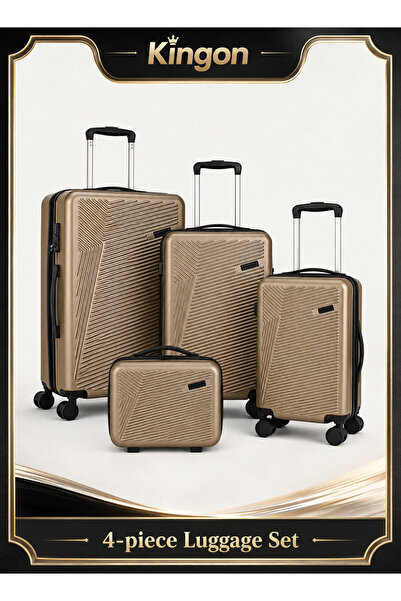Kingon Luggage Set, 4-piece (14/20/24/28)" Suitcases with Universal Wheels PC...