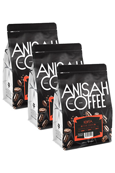 Anisah Coffee Kenya Filtre Kahve | 3x250gr | Medium Roast | %100 Arabica
