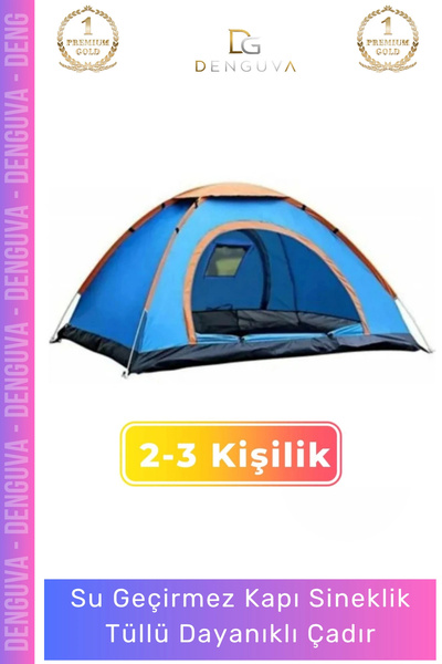 Denguva #KampÇadırı Su Geçirmez Sineklikli Hafif Taşınabilir Festival Kolay K...