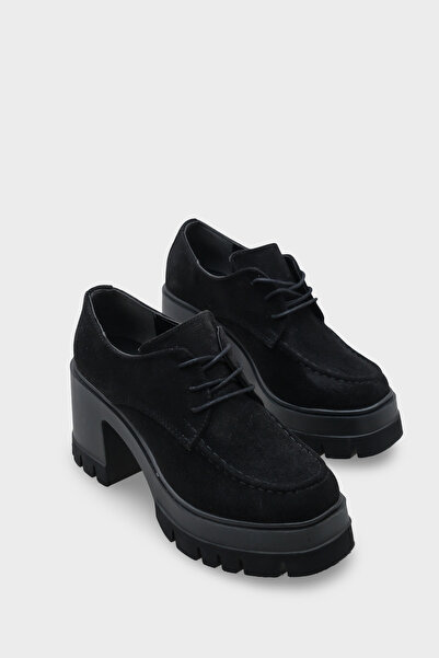 Capone Outfitters Perle 1007 Round Toe Lace-Up Mid-Heel Women's Loafers