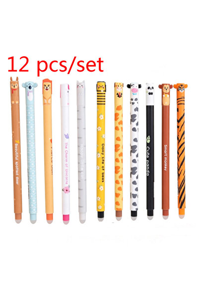 Choice Blue 12pcs set all in 12 Styles Gift Pen for Class Party Cute Animal E...