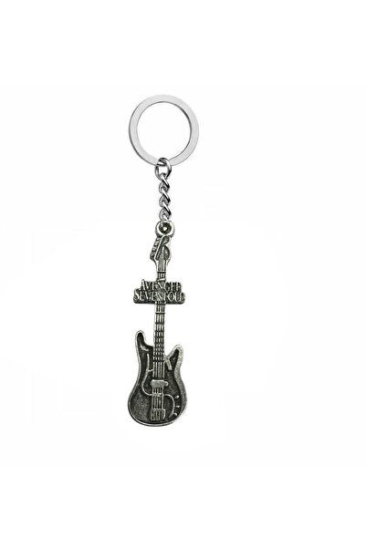 Herşey Nota Avenged Sevenfold Themed Electric Guitar Keychain – Metal Rock & ...
