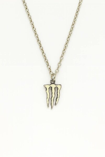 Herşey Nota Monster Symbol Unisex Necklace – Modern Design with 60 cm Chain
