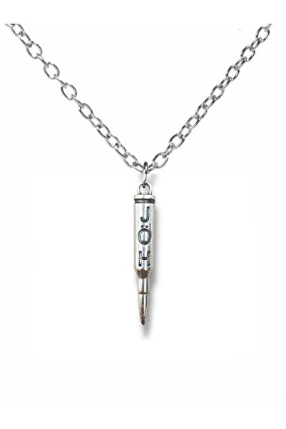 Herşey Nota Jöh Written Bullet Figured Necklace – Silver Color Zamak Metal Un...