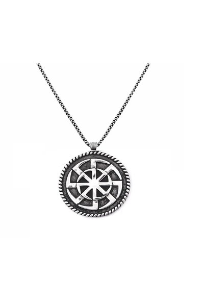 Herşey Nota Viking Mythological Slavic Star Stainless Steel Necklace
