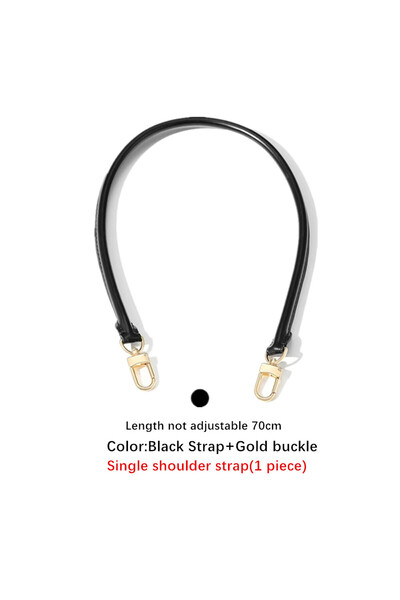 Choice Black Strap Women's Cowhide Leather Shoulder Strap Soft Replacement Ba...