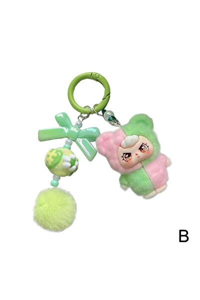 Choice B BABYTHREE Keychain Doll Couple Keyring Kawaii Cartoon Creative Bag P...