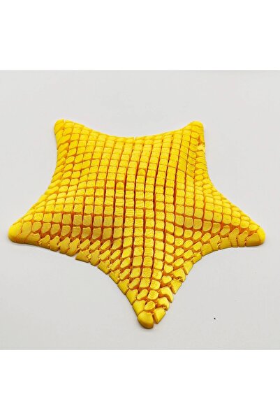 Choice4 Yellow 3D Printed Articulated Starfish Stress Relief Toy Flexible Fid...