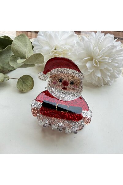 Nes Glittery santa hair clip