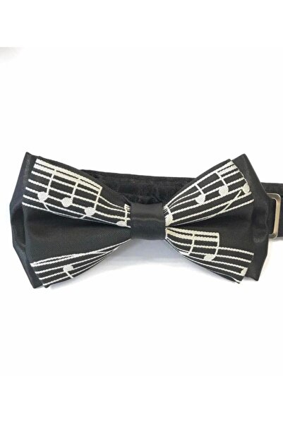 Herşey Nota Papion unisex cu note muzicale negre