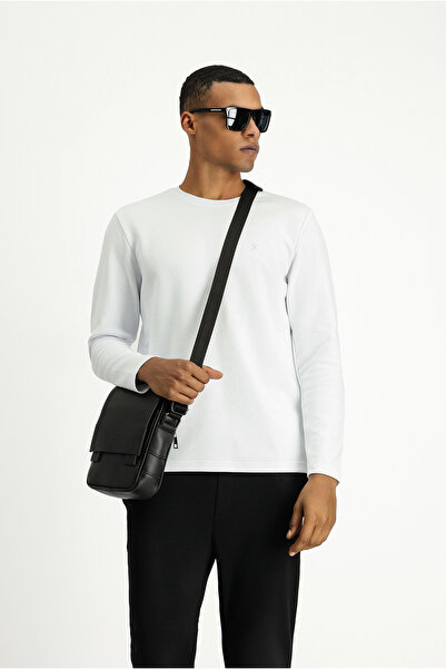 Kiğılı Crew Neck Regular Fit Cotton Sweatshirt
