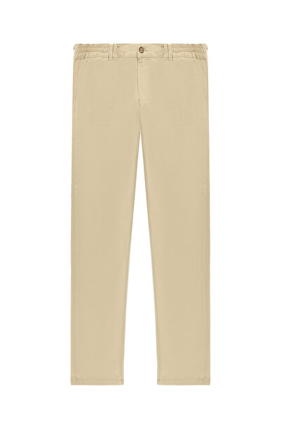 Abdullah Kiğılı Regular Fit Standard Cut Lycra Canvas / Chino Trousers