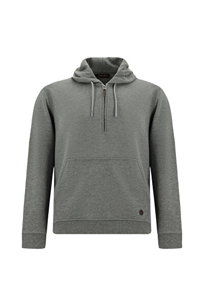 Abdullah Kiğılı Hooded Regular Fit Zippered Patterned Cotton Pack of Pocketed...