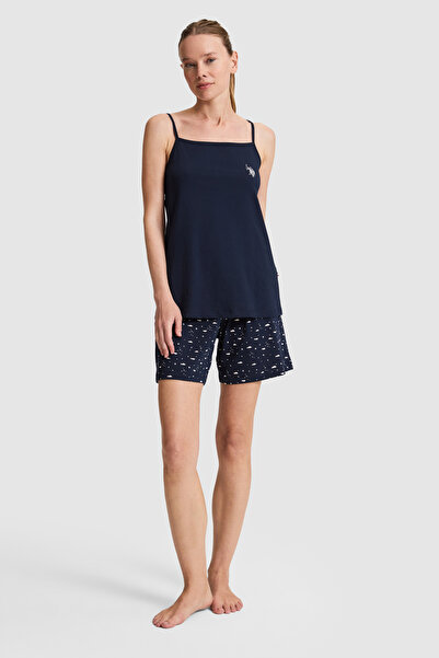 U.S. Polo Assn. Kadın Lacivert Pijama Takımı 50326523-VR033