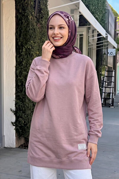 InStyle Λεπτομέρεια ετικέτας Basic Dusty Rose Tunic