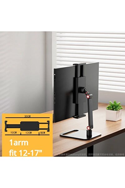 Choice1 1 arm bigger clip Portable Monitor VESA Stand up to 17" Adjustable 36...