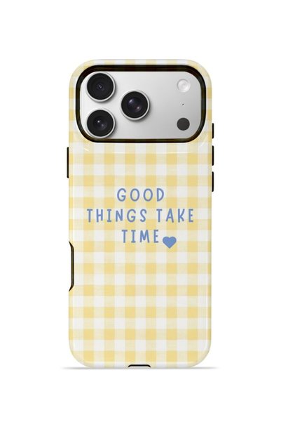 PiyasaSepeti iPhone 17 Pro Vorian Double Layer Case Good Things Gingham