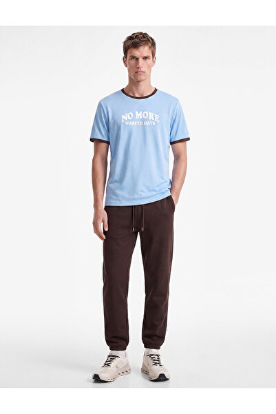 Koton Crew Neck Short Sleeve Printed Sports T-Shirt