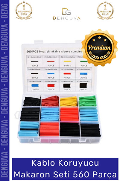 Denguva #MakaronSeti Isı Büzüşmeli Daralan Kablo Koruma Elektriksel İzolasyon...