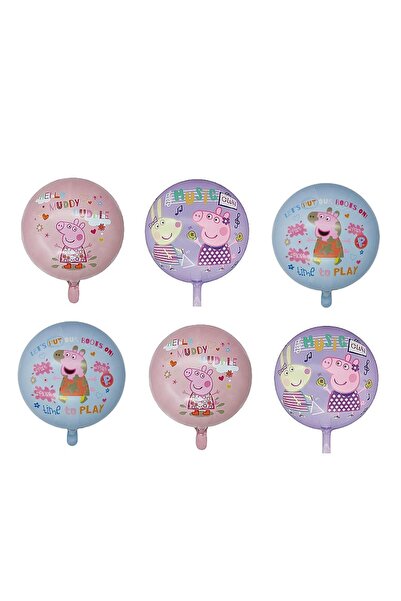 Choice PIG Other 6pcs 6pcs Cartoon Peppa Pig Foil Balloon Set George Peppa Pi...