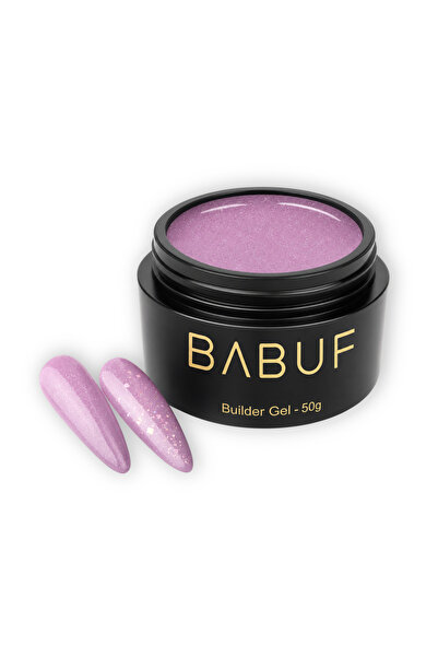 BABUF Gel construcție reflectiv autonivelant Lilac Sparkle, lila rozalie, 50g