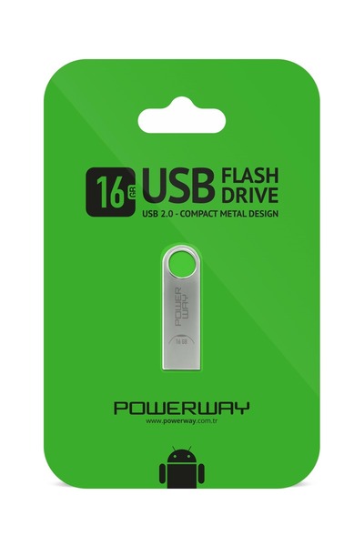 POWERWAY 16 GB Metal Usb Flash Bellek