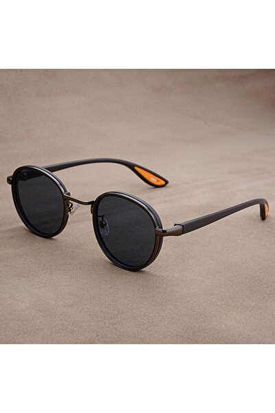Choice5 Gun Gray SEAMERGO Fashion Round-frame Sunglasses Man High-end 2025 Cy...